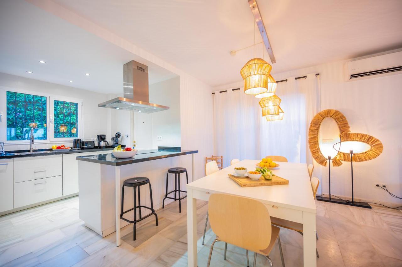 Typical Beach House Las Chapas Playa With Heated Pool Marbella Eksteriør bilde